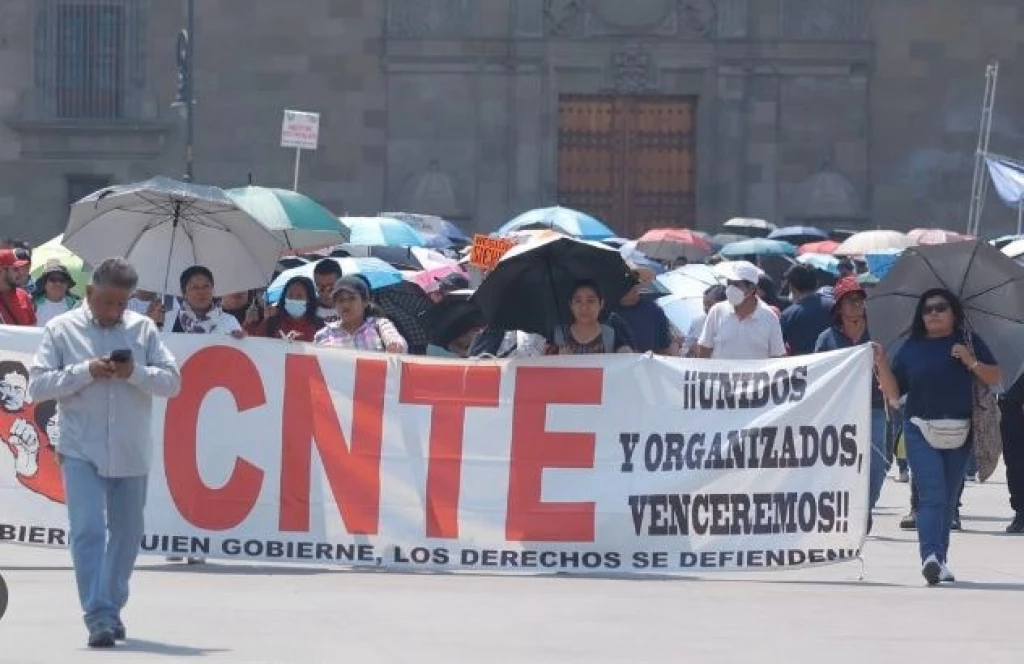 Integrantes de la CNTE dejaron plantada a Sheinbaum