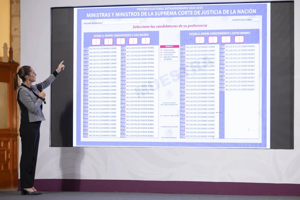 Sheinbaum explica mecanismo del voto el 1 de junio