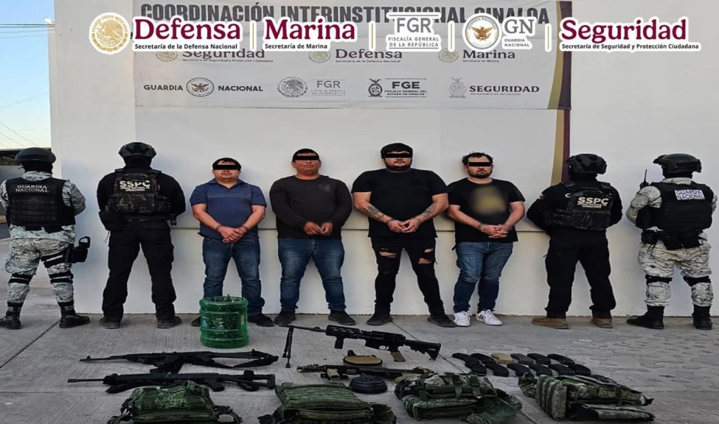 Fuerzas Armadas desmantelan banda delictiva vinculada con los delitos de homicidio y venta de droga en Culiacán