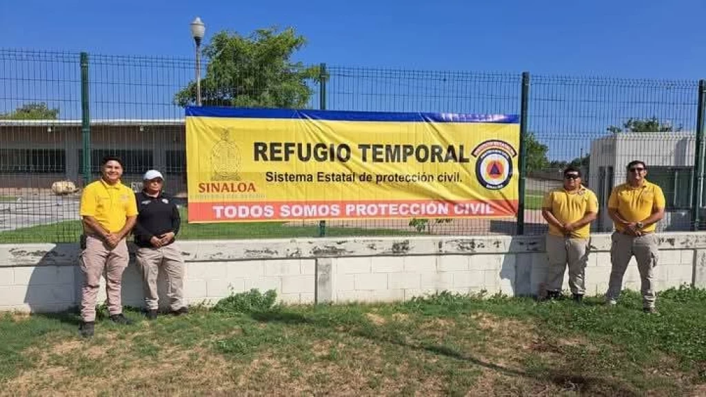 Instalan refugio temporal en el Centro Educativo Toledo Corro de Escuinapa