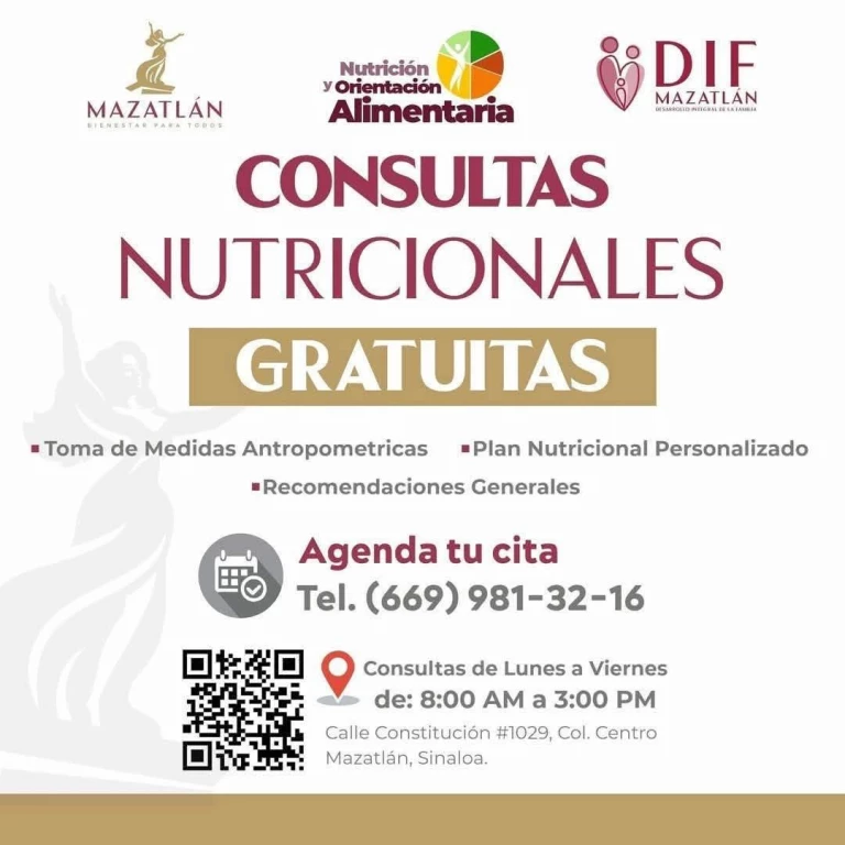 ¿Ocupas una consulta nutricional? El Sistema DIF las ofrece de manera gratuita