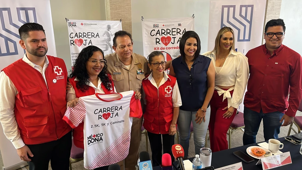 Cruz Roja Mazatlán invita a la ciudadanía a sumarse a la primera edición de la Carrera Roja