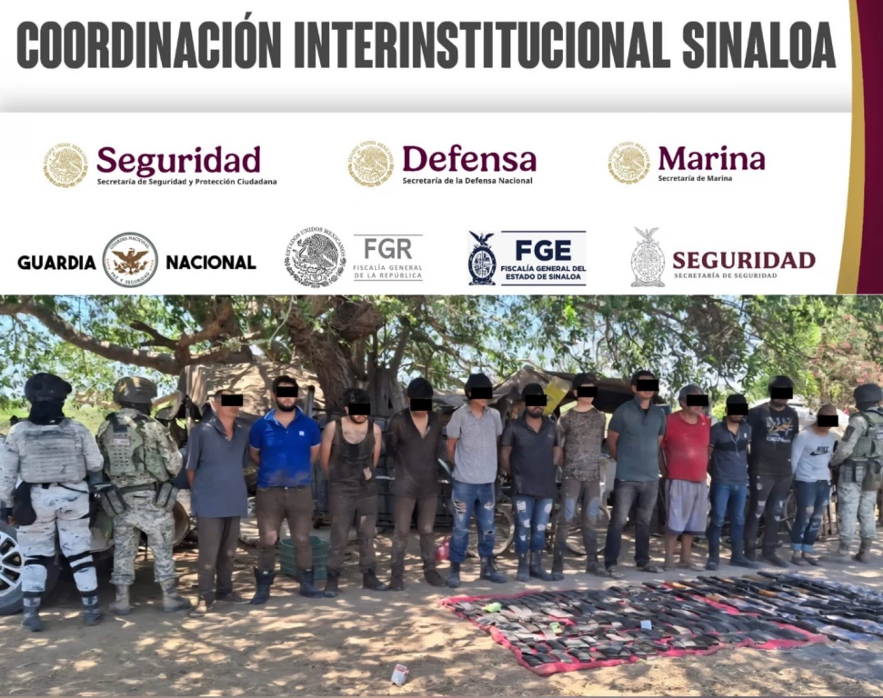 En Elota, Grupo Interinstitucional detiene a 12 personas
