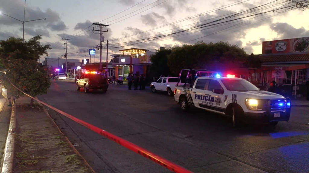 Un hombre herido de bala deja como saldo ataque a balazos en la avenida Santa Rosa de Mazatlán