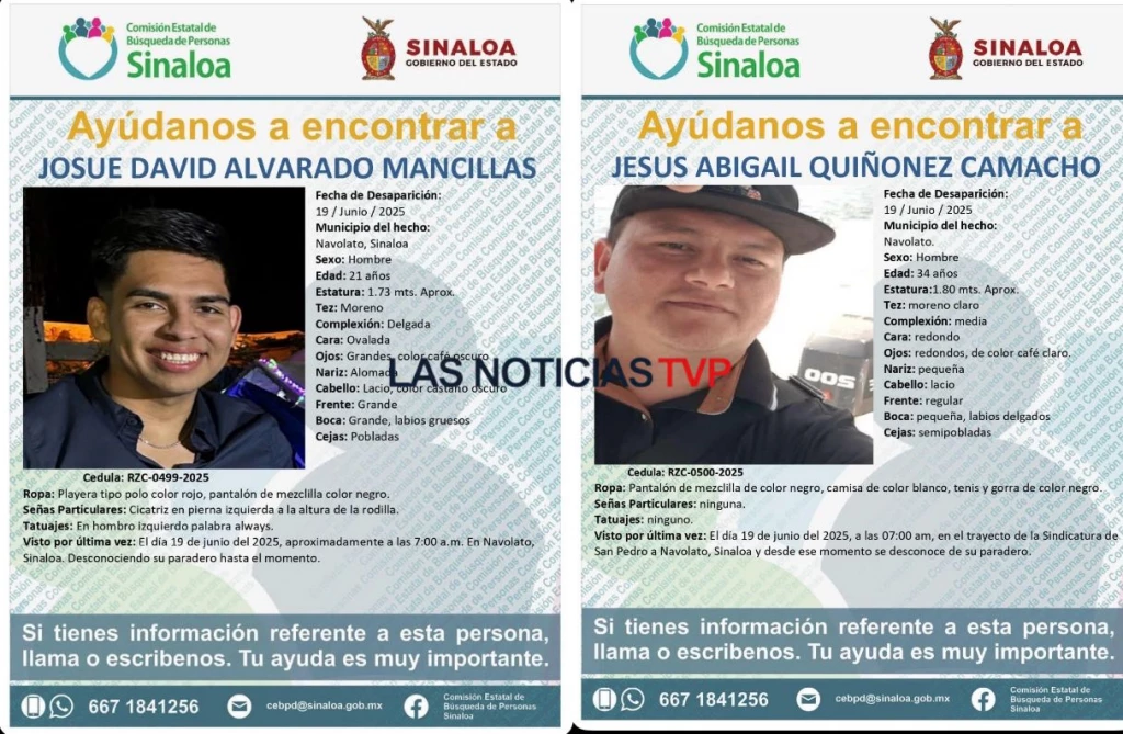 Confirman el “levantón” de dos policías de Culiacán