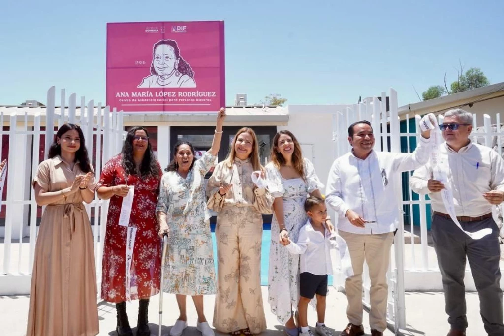Gobernador Durazo y presidenta de DIF Sonora, Rocío Chávez, benefician a adultos mayores con el primer centro de asistencia pública