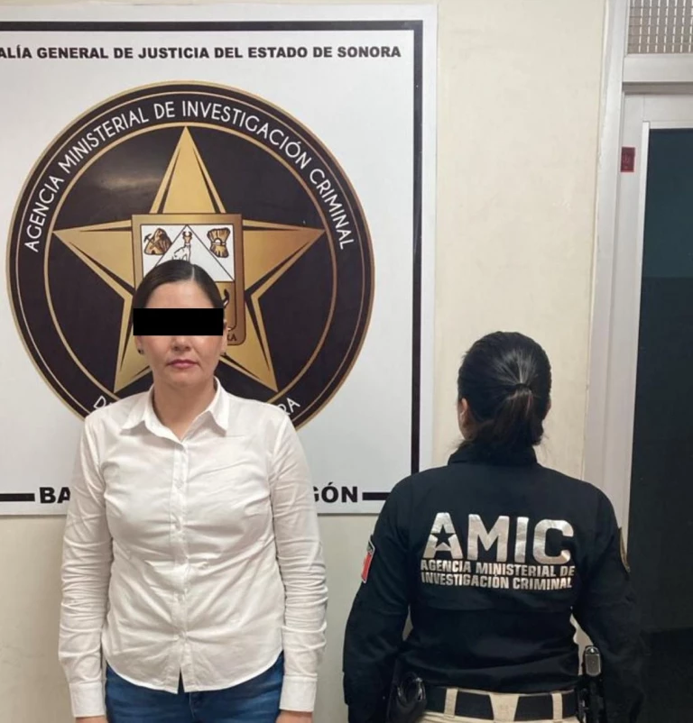 Fiscalía Sonora en colaboración con Fiscalía de Zacatecas captura a mujer buscada por el delito de fraude genérico