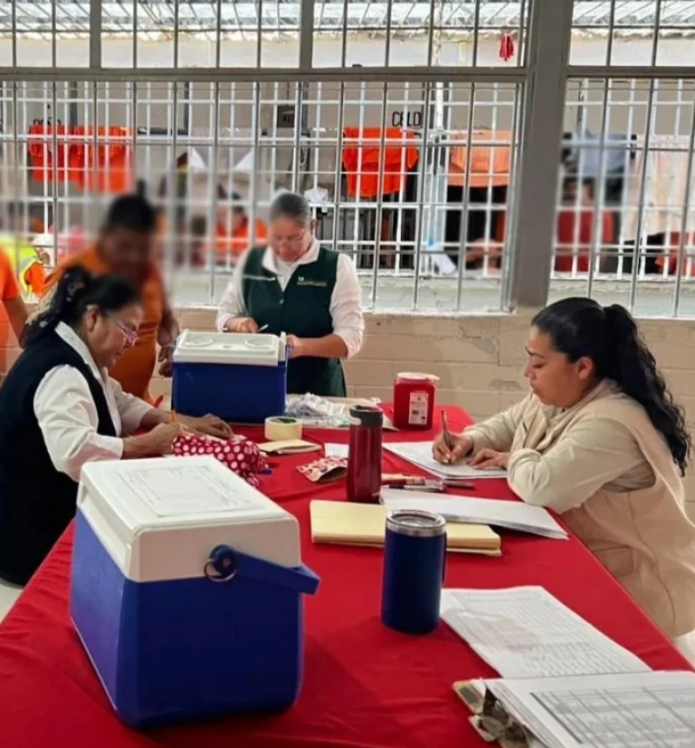 Aplica Gobierno de Sonora vacunas contra sarampión y rubéola en los Ceresos
