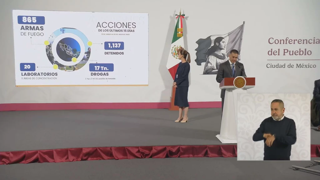 García Harfuch habló de detenciones en Sinaloa