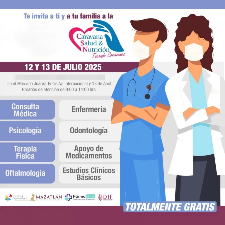 DIF Mazatlán llevará a cabo la primera caravana médica gratuita “Tocando Corazones”