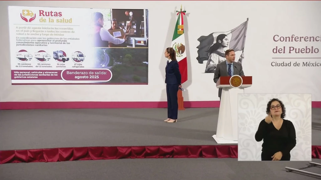 Anuncian la ruta de la salud, para distribución de medicamentos