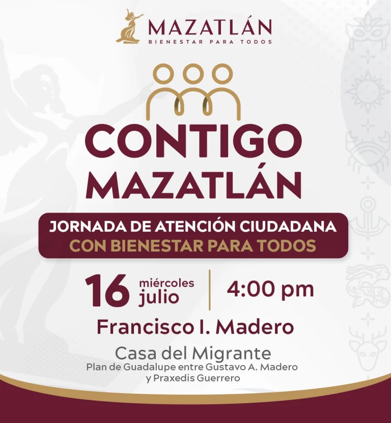 Llegará el programa social 'Contigo Mazatlán' nuevamente a la zona urbana del municipio