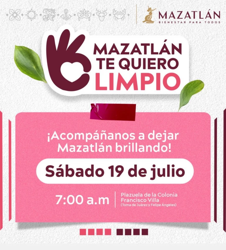 Llegará a la colonia Francisco Villa el programa “Mazatlán te quiero limpio”