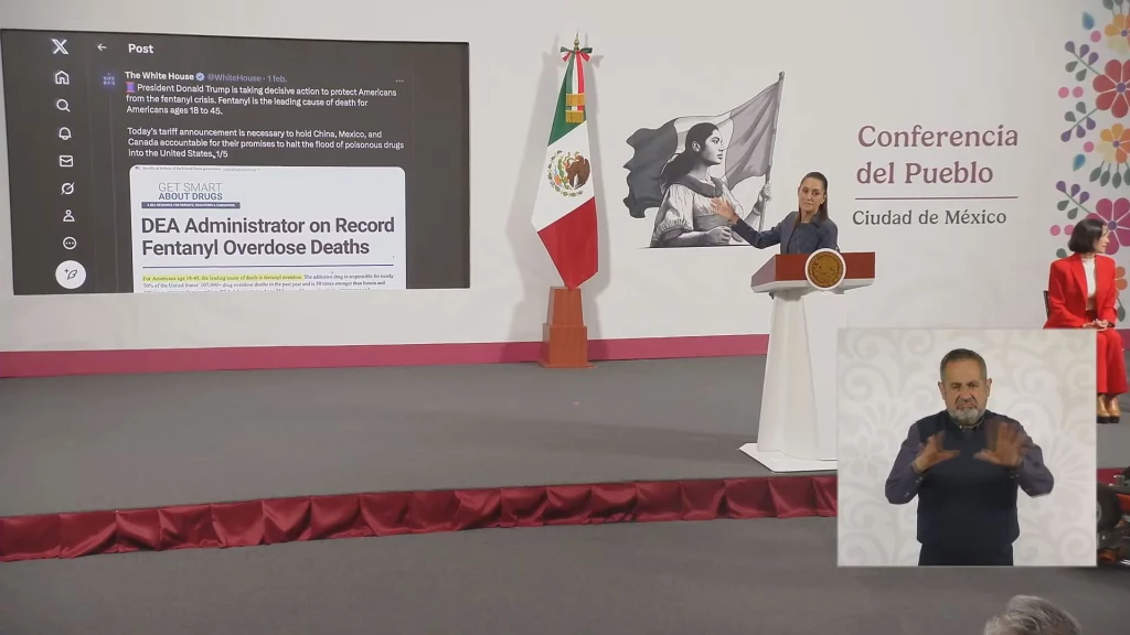 Sheinbaum no quiere conflictos con Estados Unidos
