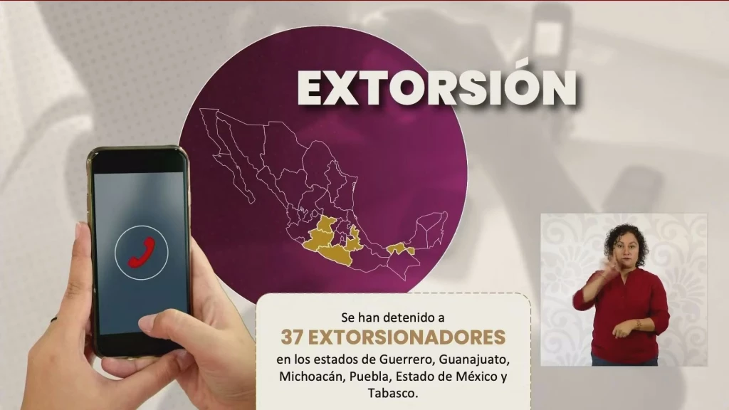 37 personas han sido detenidas por delito de extorsión