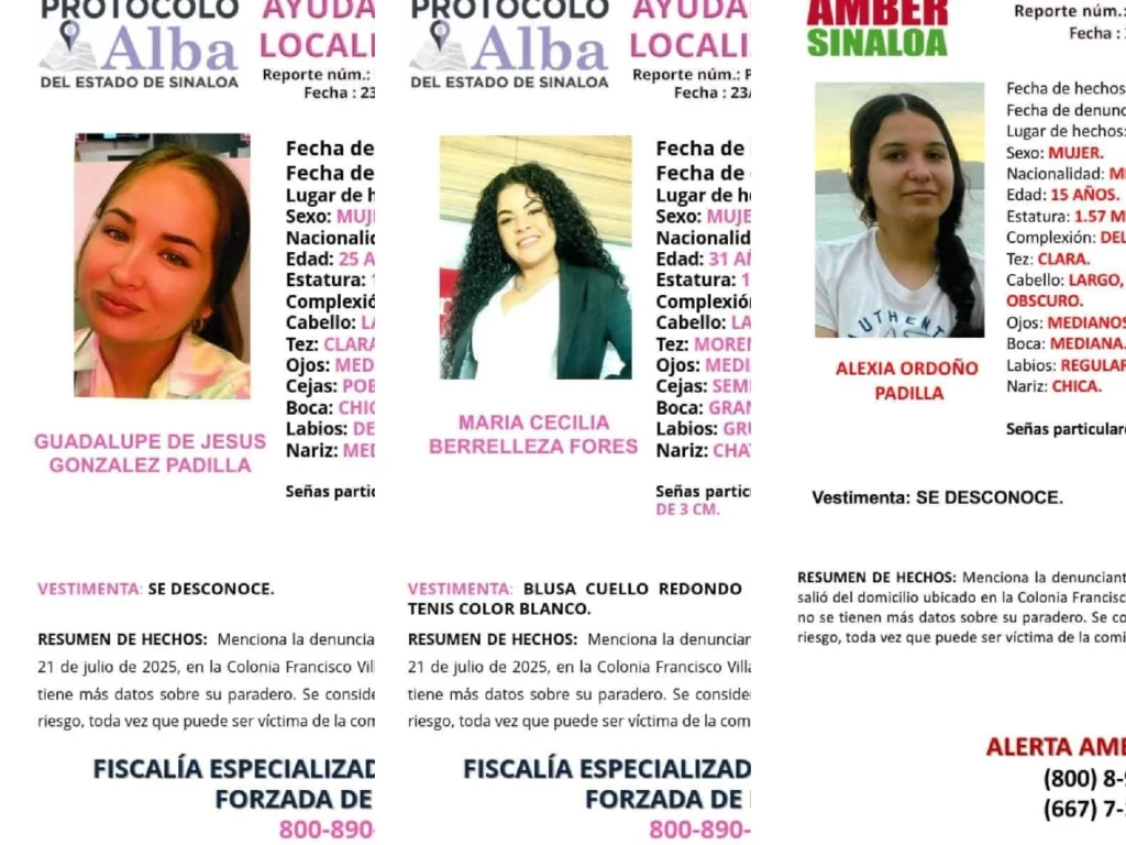 Cuatro mujeres se encuentran desaparecidas en Mazatlán y activan protocolos de búsqueda entre omisiones oficiales