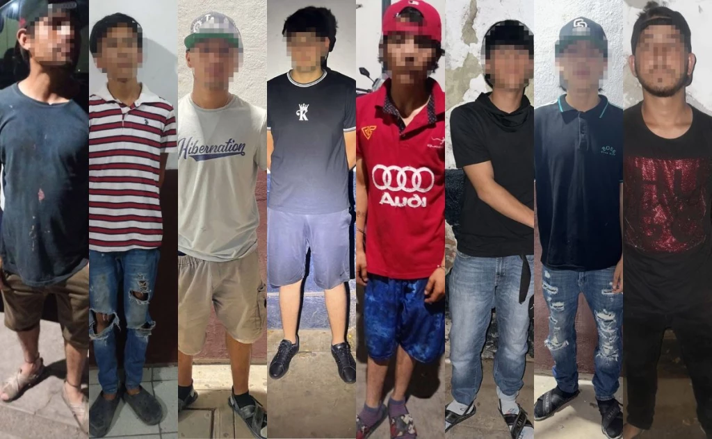Detienen a 10 hombres armados con machetes tras violenta riña en Los Mochis
