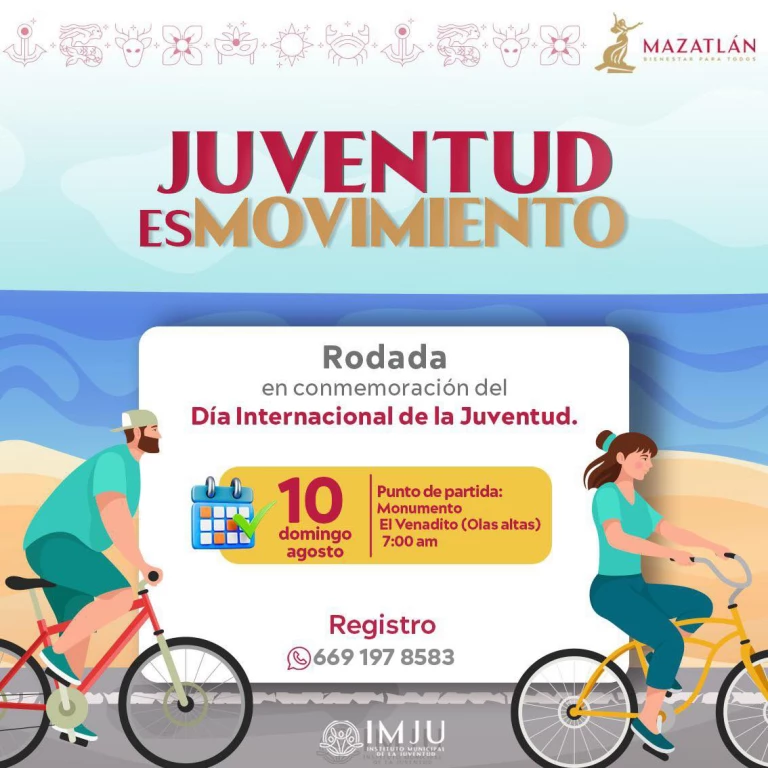 Invitan a Rodada “Juventud es Movimiento”