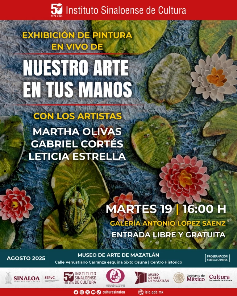 Pintores con la boca realizarán una exposición artística en vivo en el Museo de Arte de Mazatlán