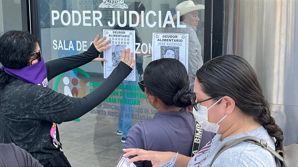 Colectivo exige agilizar procesos de pensiones alimenticias en Mazatlán