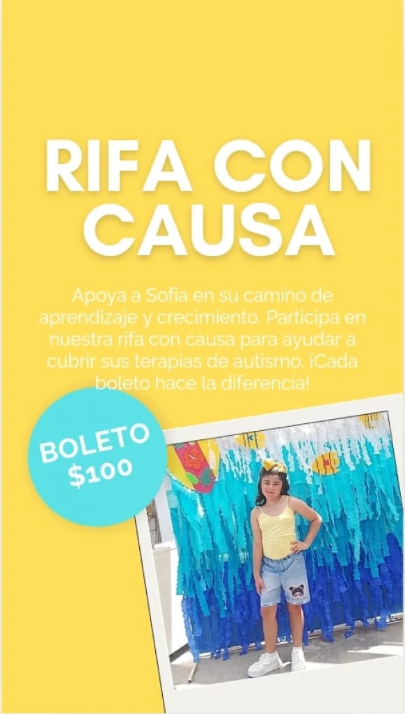 Realizan rifa con causa para apoyar las terapias para el autismo de Sofía
