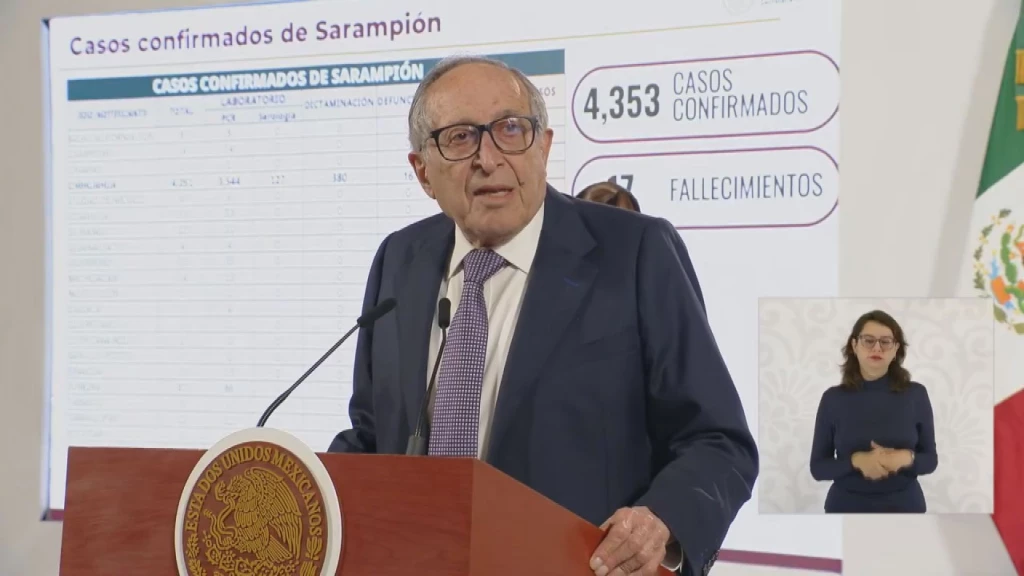 Ya van  más de 4 mil 300 casos de sarampión en México