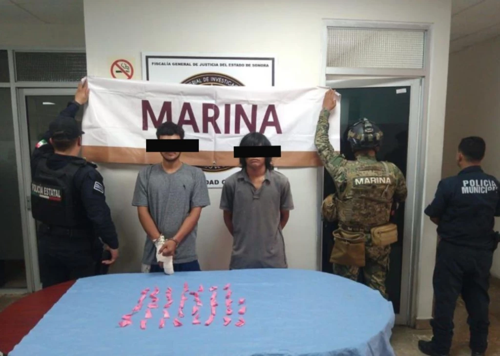 Operativos conjuntos en Cajeme dejan cinco detenidos por narcomenudeo y portación de arma