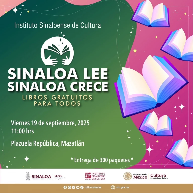 Mazatlán tendrá jornada de fomento a la lectura con entrega de paquetes gratuitos