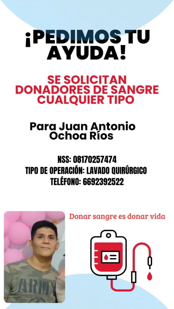 Solicitan apoyo económico y sangre para joven quemado en accidente en Mazatlán
