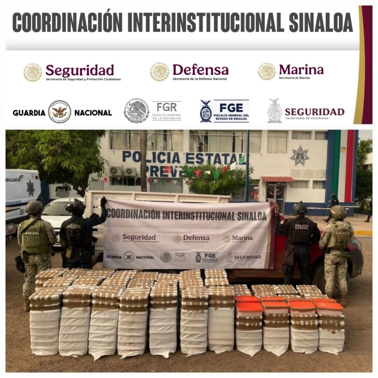 Durante un operativo de búsqueda, Grupo Interinstitucional localiza camioneta con presunta droga en Culiacán
