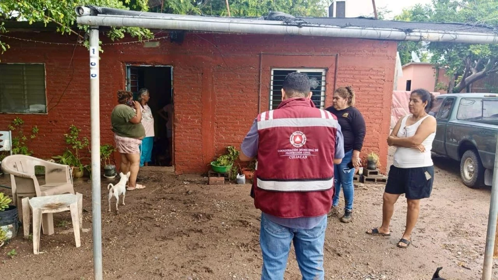 Cinco viviendas en el ejido El Chapeteado presentaron afectaciones por las lluvias
