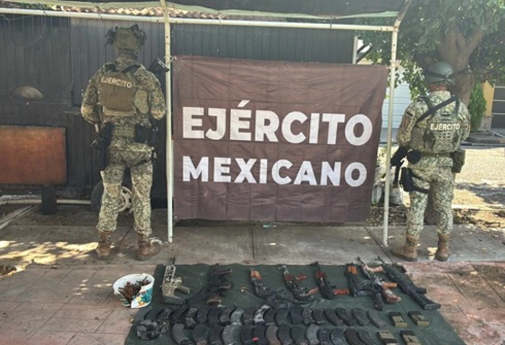 Ejército Mexicano localiza e inhabilita 15 puntos con material diverso para la elaboración de droga sintética en Sinaloa