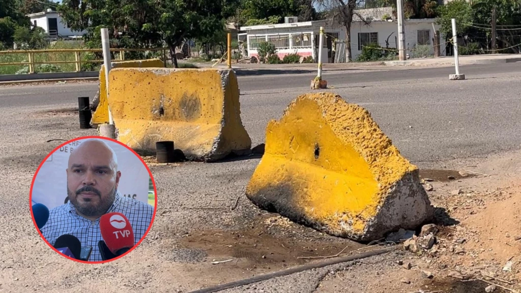 Prevén concluir en un mes obra de reparación del socavón en el Centenario en Ahome