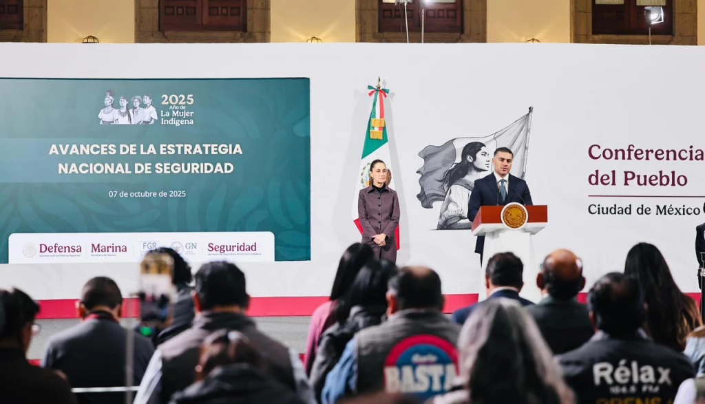 Informa Omar García Harfuch avances en materia de seguridad en México