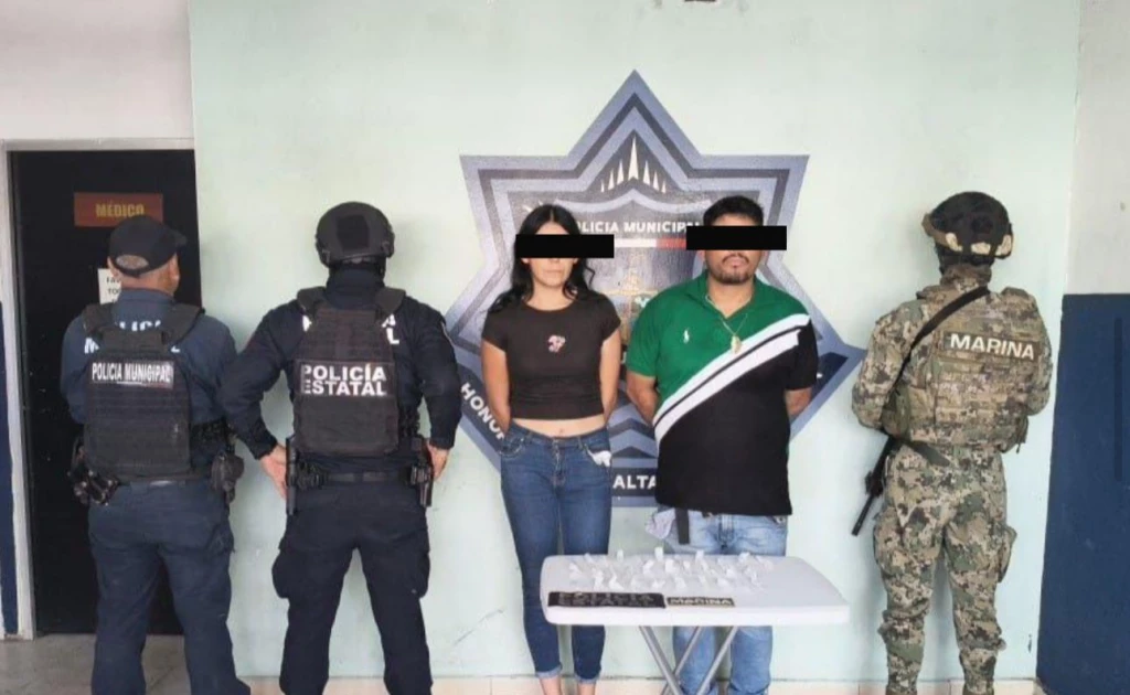 Detienen a cuatro personas por presunta posesión de droga y robo en Cajeme