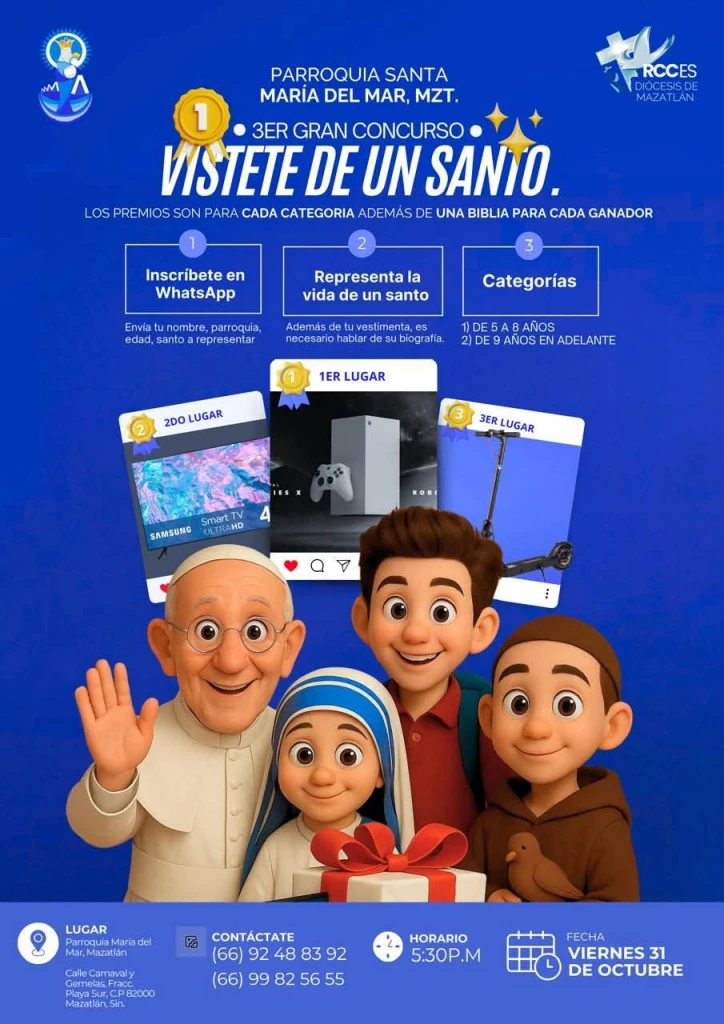 Promueven el concurso “Vístete de Santo” para rescatar el sentido cristiano del 31 de octubre