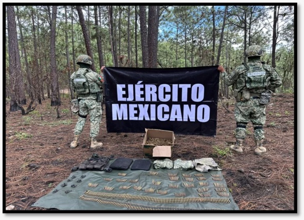 Ejército Mexicano localiza 6 áreas de concentración de material para la elaboración de droga sintética en Sinaloa