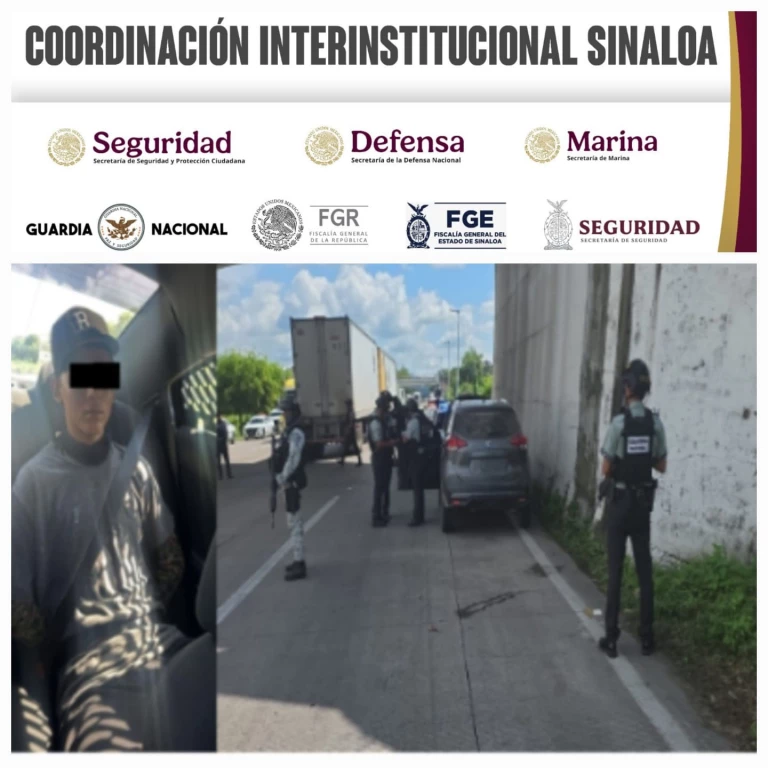 Grupo Interinstitucional asegura a un civil en Escuinapa