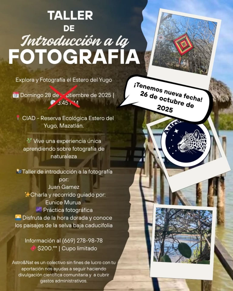 Taller de fotografía ambiental promoverá la observación y conservación del Estero del Yugo