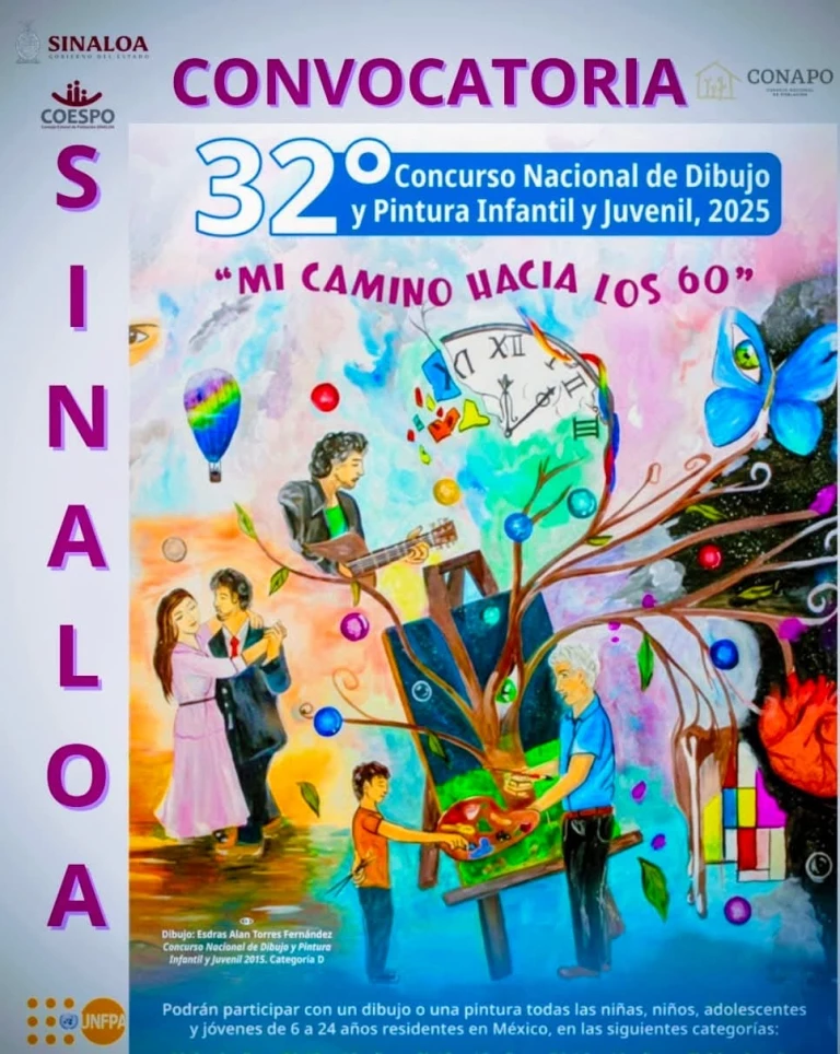 CONALEP II invita al 32° Concurso Nacional de Dibujo y Pintura Infantil y Juvenil "Mi camino hacia los 60”