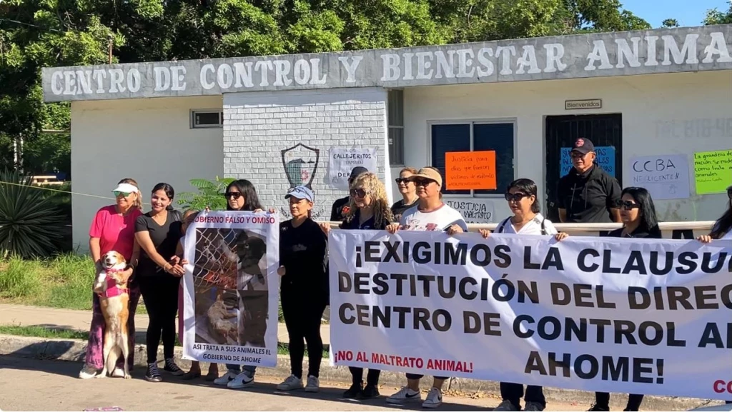 ¡Atención! Animalistas de Los Mochis protestan en el Antirrábico, exigen investigación