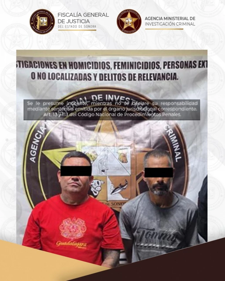 Vincula FGJES a proceso a dos sujetos por tentativa de homicidio en Cajeme