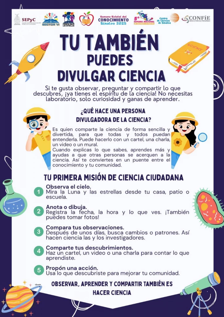 Invitan a "Tú También Puedes Divulgar Ciencia"