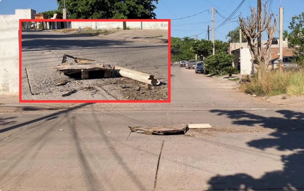 ¡Atentos! Reportan tapa de alcantarilla robada en el sector Los Cedros