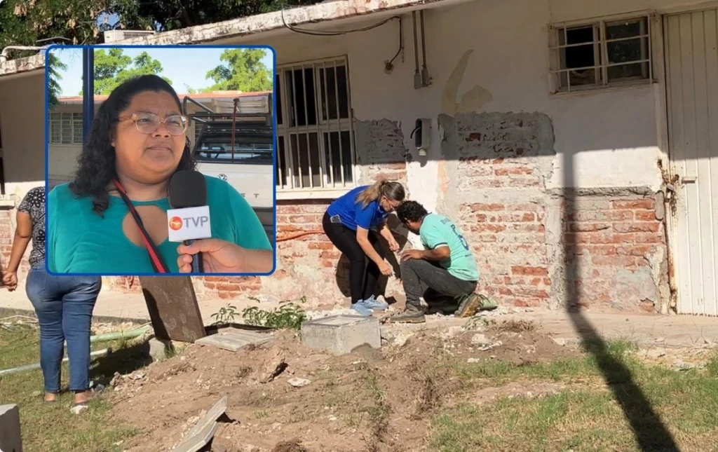 ¡Al fin! Inician trabajos de reparación en la primaria Quetzalcóatl de Los Mochis