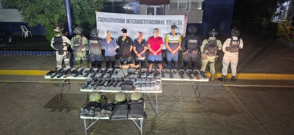 Estos son los detenidos y lo decomisado en Espacios Barcelona, Culiacán
