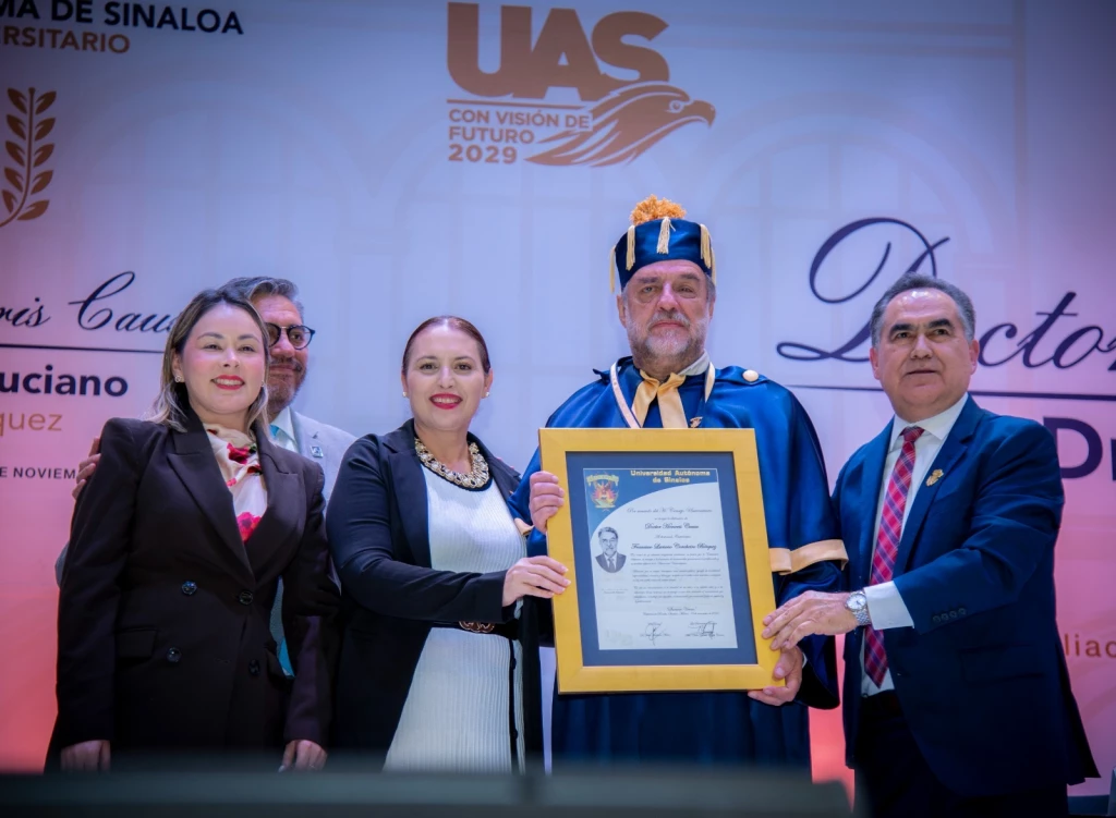 Entrega la UAS el Grado de Doctor Honoris Causa a Luciano Concheiro
