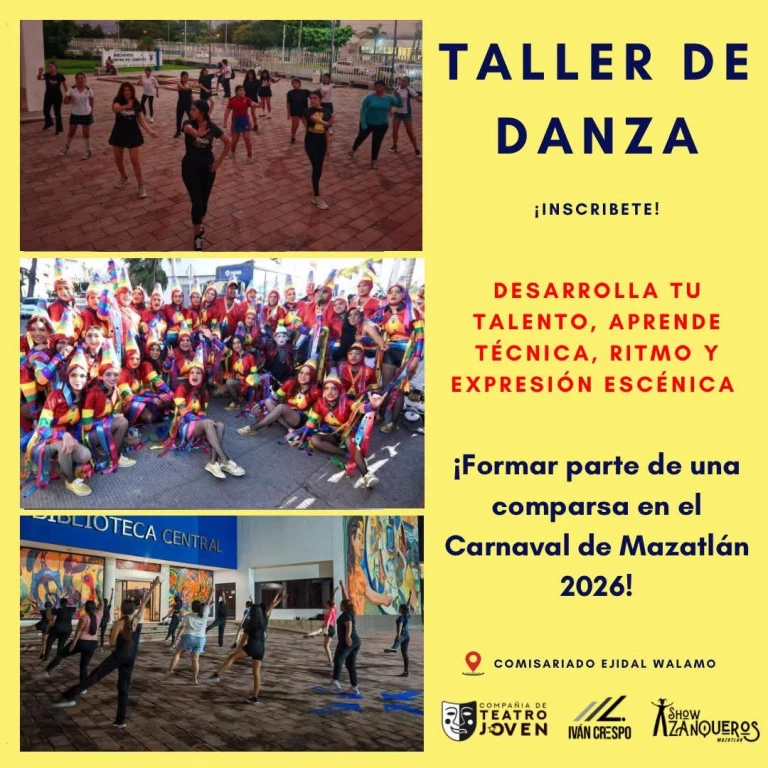 Dará inicio el Taller de Danza  “Rumbo al Carnaval” para jóvenes El Walamo
