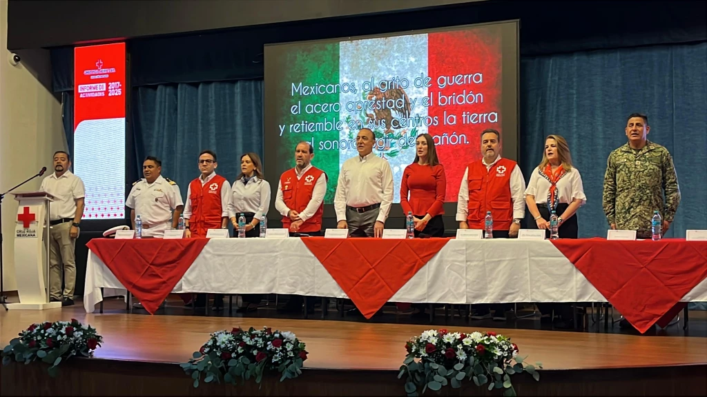 Presentan informe de actividades 2017-2025 de la Cruz Roja en Los Mochis