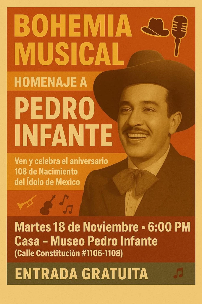 Realizarán Festival de Pedro Infante 2025 en celebración a sus 108 cumpleaños en Mazatlán